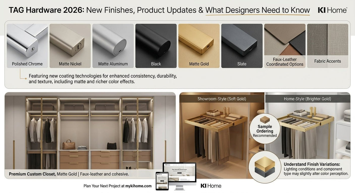 TAG Hardware 2026: New Finishes, Product Updates & What Designers Need to Know - KI Home
