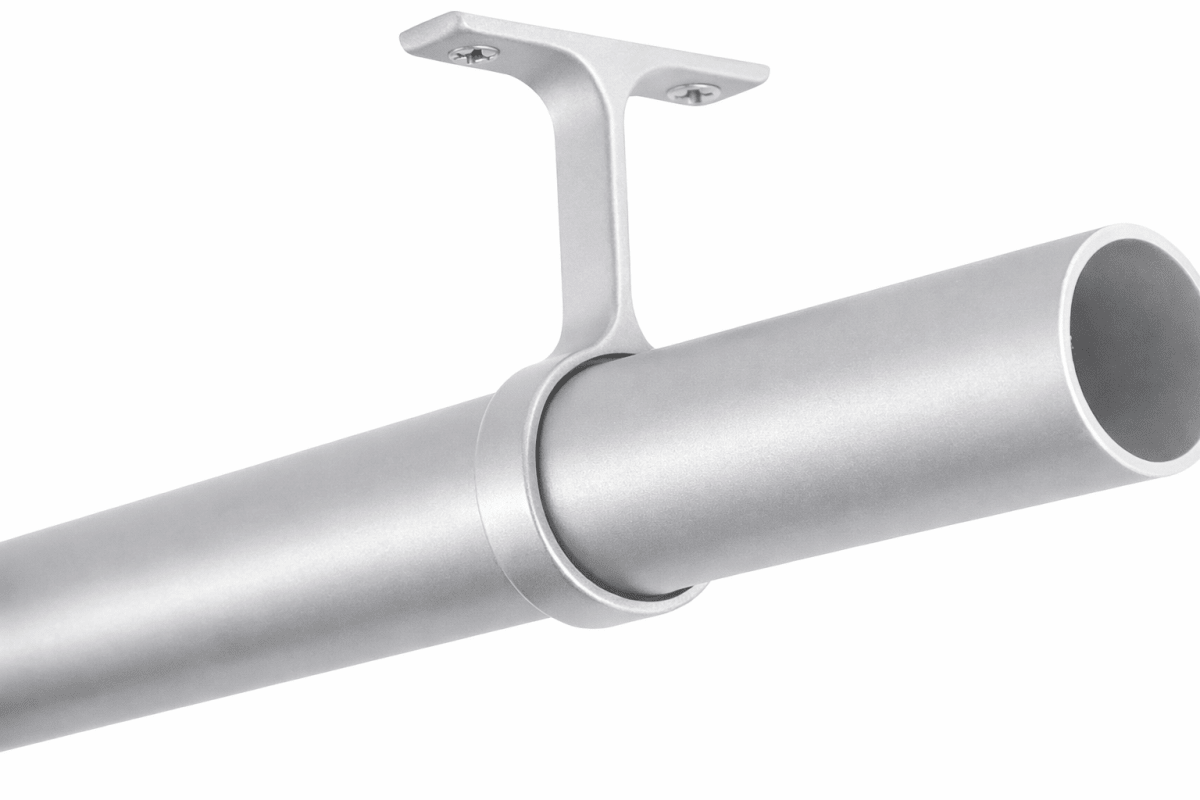 1 - 5/16" Round Wardrobe Closet Rod Center Support Metal Bracket with Installation screws - KI Home