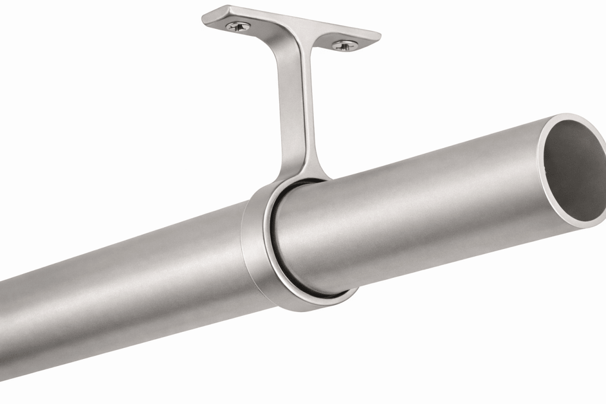 1 - 5/16" Round Wardrobe Closet Rod Center Support Metal Bracket with Installation screws - KI Home