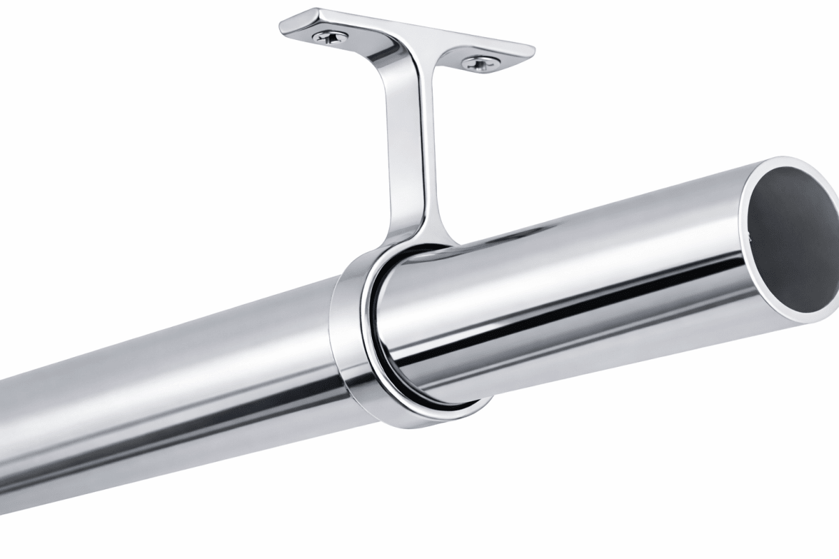 1 - 5/16" Round Wardrobe Closet Rod Center Support Metal Bracket with Installation screws - KI Home