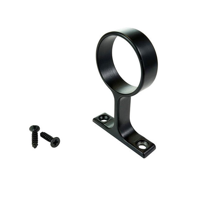 1 - 5/16" Round Wardrobe Closet Rod Center Support Metal Bracket with Installation screws - KI Home