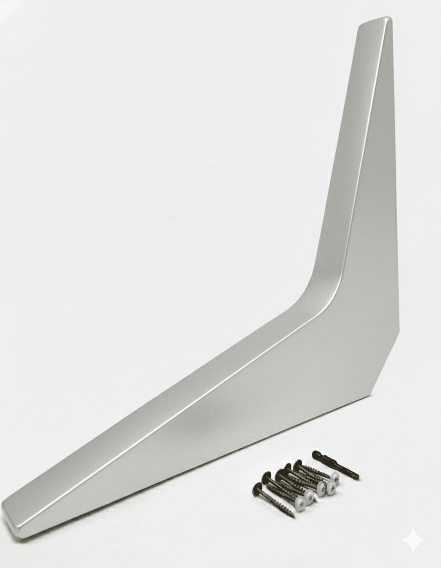 1 Pair BuiltTough Universal Heavy - Duty Reversible Brackets | 1/8" Solid Steel | 1520 - 2900 lbs Capacity - KI Home