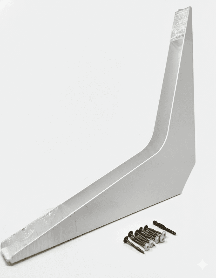 1 Pair BuiltTough Universal Heavy - Duty Reversible Brackets | 1/8" Solid Steel | 1520 - 2900 lbs Capacity - KI Home