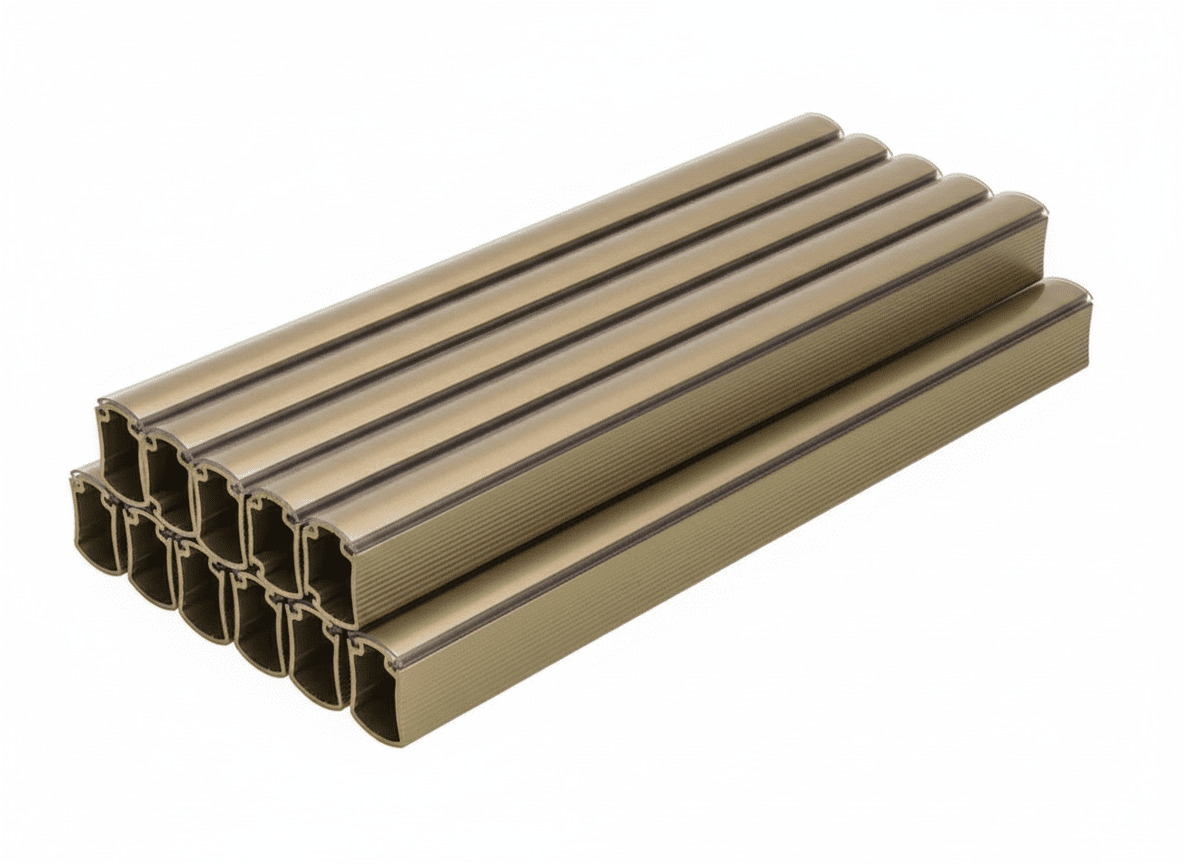 10 - Case ProPack Matte Gold 18" Length TAG Hardware Premium Concave Closet Wardrobe Rods - KI Home