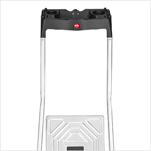 Hailo Folding Step Stool, 5-Step Ladder with Multipurpose Tray for Garage, Home & Kitchen – L60 Silver | Sturdy Aluminum Construction, Slip-Resistant Feet, High Safety Rail