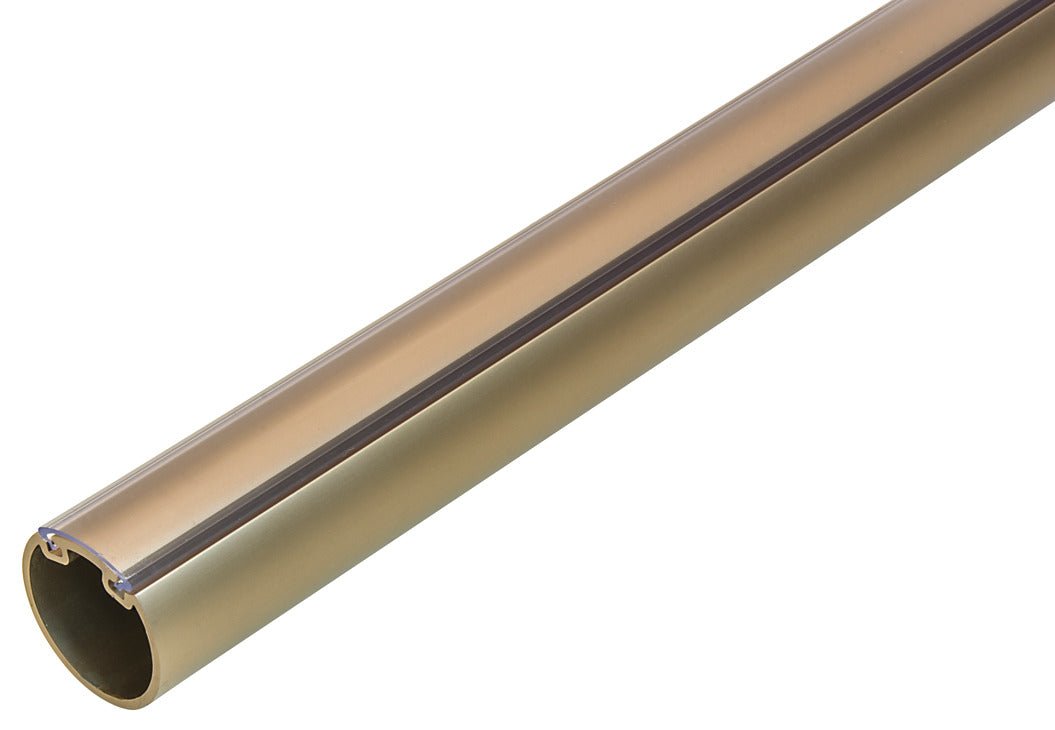 12 - Case ProPack 92 - inch TAG Hardware Premium Elite 1 - 5/16” Diameter Round Wardrobe Closet Rods with Protective Insert Caps - KI Home