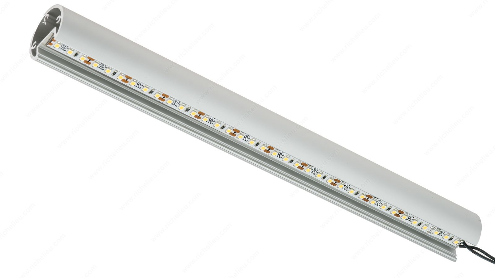 Richelieu 8 feet long Lighted Aluminum 1-5/16" Round Closet Rod with LED – Complete Kit