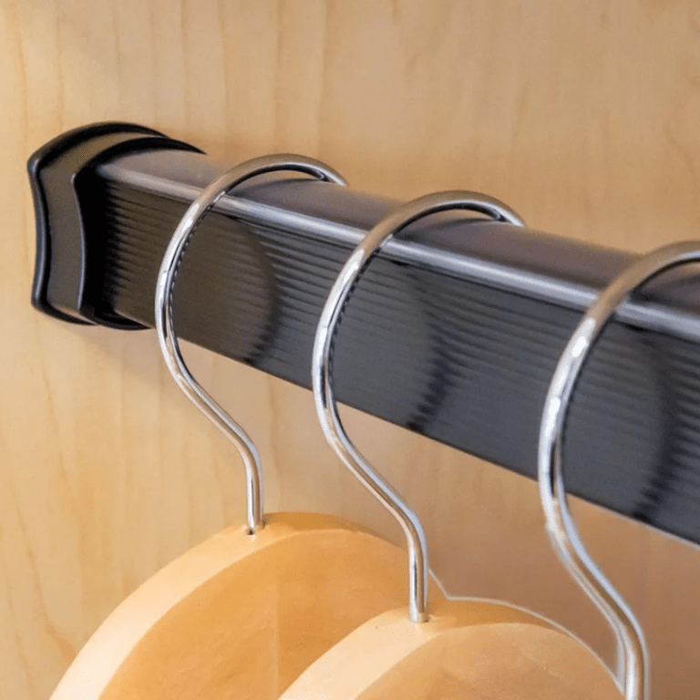 2 - Case Pack 8ft (96") Premium Hourglass Closet Wardrobe Hanging Rods with 4 End and 2 Center Supports - KI Home