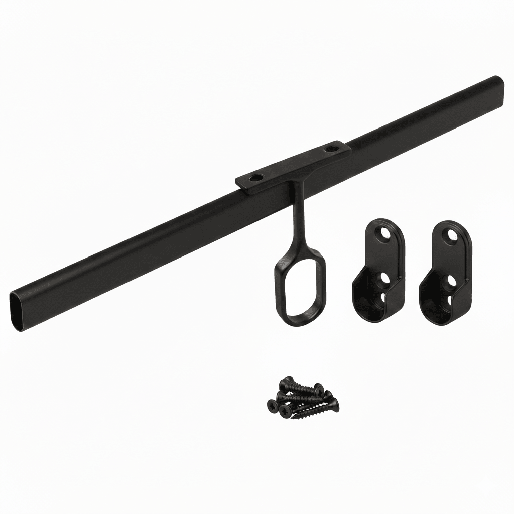 2 - Case ProPack 8ft (96") Oval Closet Wardrobe Rods with 4 End and 2 Center Supports - KI Home