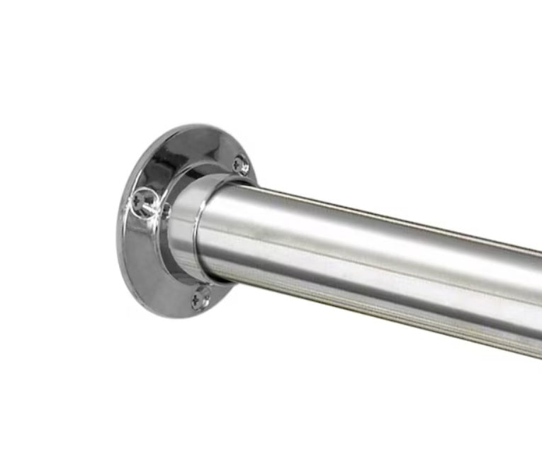 2 - Pack Premium 1 - 5/16" Round Closet Flange Set – Open & Closed End Caps with Screws - KI Home