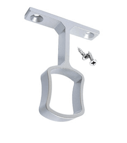 2 - Pack Premium Hourglass Concave Wardrobe Metal End Supports with Installation screws - KI Home