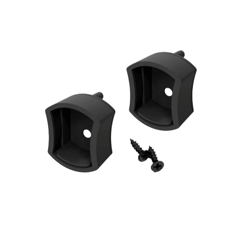 2 - Pack Premium Hourglass Concave Wardrobe Metal End Supports with Installation screws - KI Home