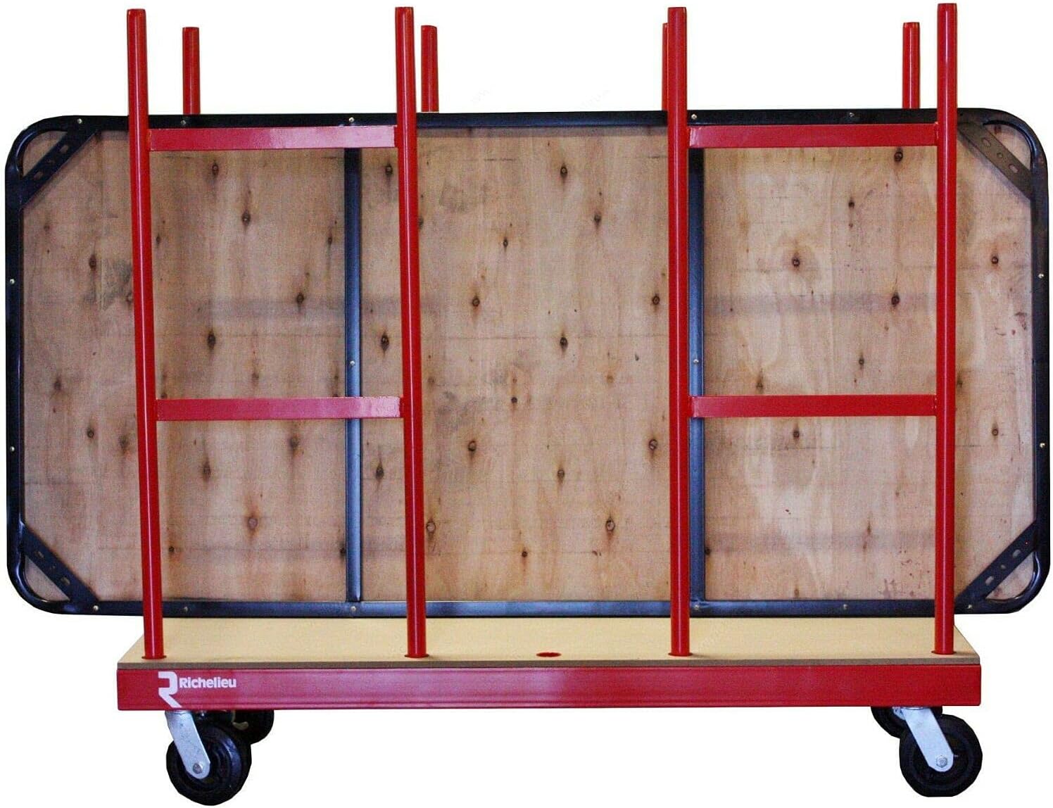 2000 Lbs. Capacity Heavy Duty Steel Construction Material Handling Lateral Cart - KI Home