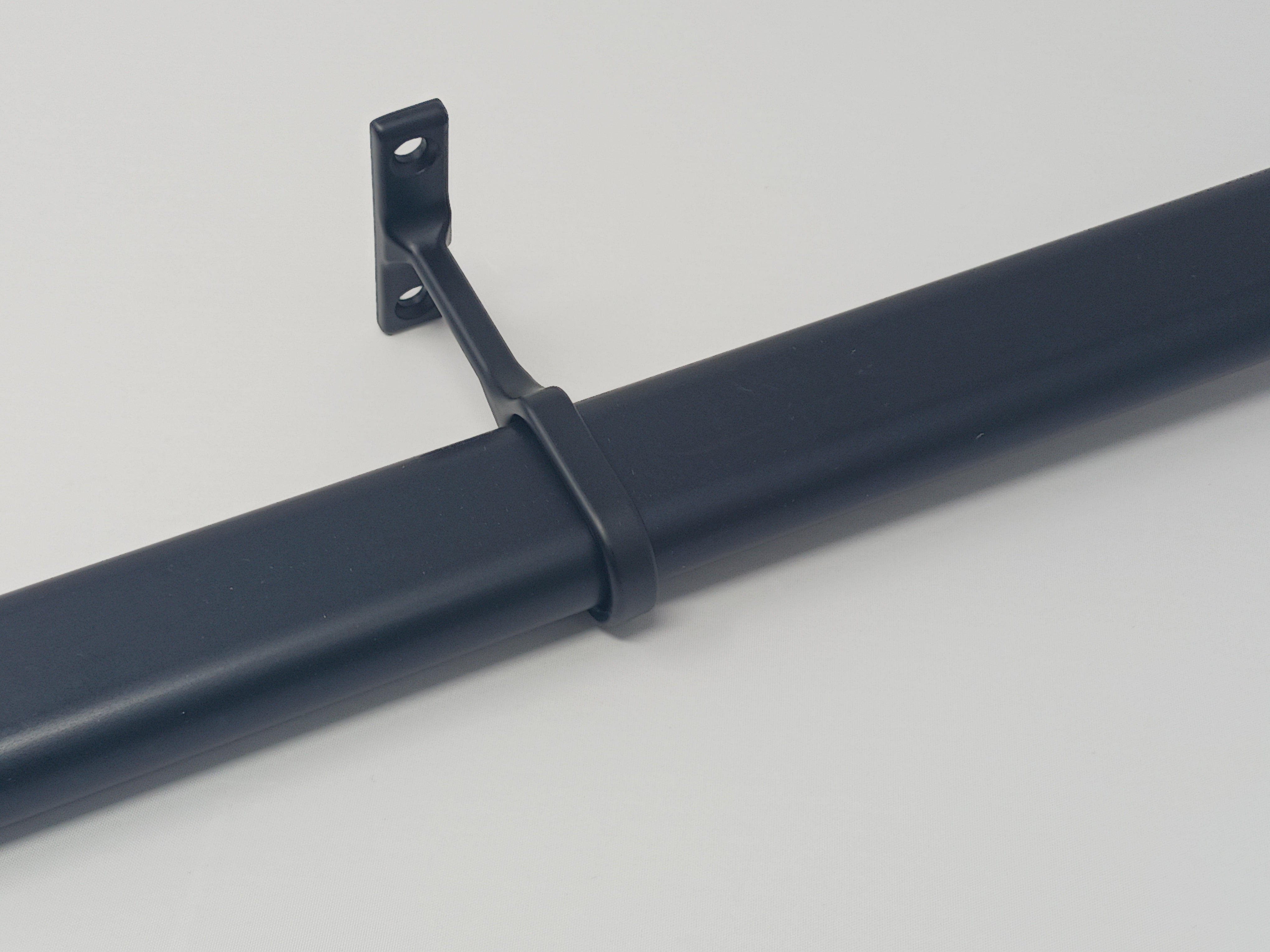 3 ProPack Kit (9 Pieces) Oval Wardrobe Tube Matte Black Closet Rods with End Caps 18 inches to 96 inches Lengths