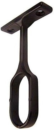 Center Oval Wardrobe Rod Support Metal Bracket with Installation Screws - 15 x 30 mm