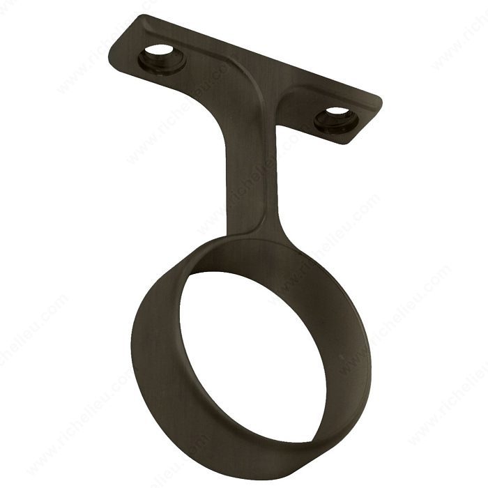 1-5/16" Round Closet Rod Center Support for Wardrobes | Multiple Finishes