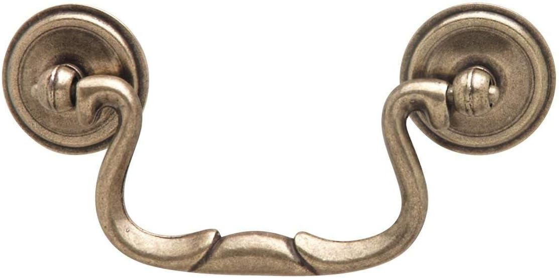 3" Center - to - Center Classic Drop Knocker Bail Cabinet Handle Drawer Pull Antique English - KI Home