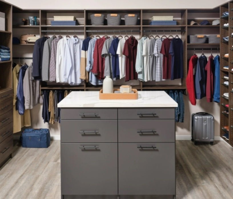 3 - Piece Oval Wardrobe Closet Rod Kit - Matte Black Aluminum with End Caps - KI Home