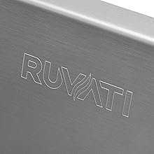 Ruvati 28-inch Low-Divide RVH7255 Undermount Tight Radius 60/40 Double Bowl 16 Gauge Stainless Steel Kitchen Sink