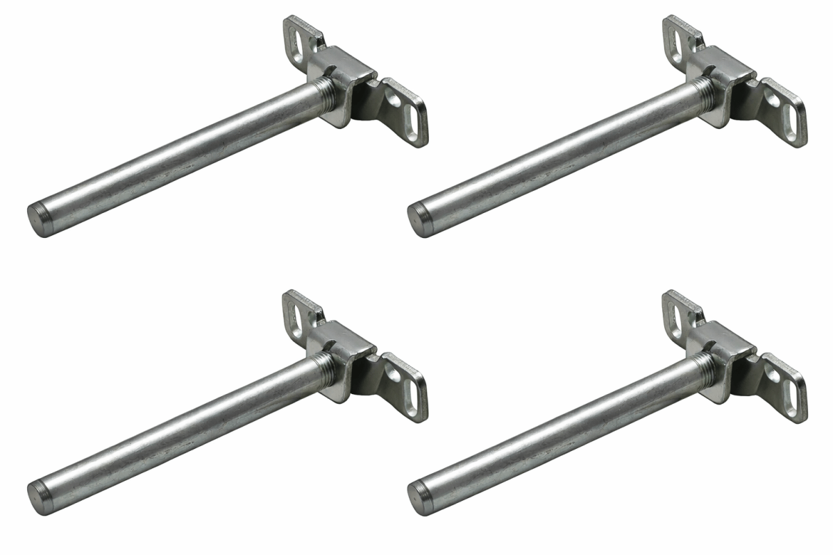4 - Case Pack 4 - 1/2 Inch Long Concealed Shelf Support Brackets with Inclination Adjustment - KI Home