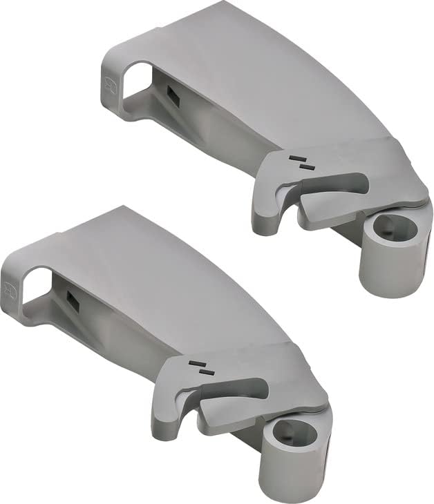 Lemans II Set 2-Shelf Lazy Susan with Soft-Close for Blind Base Corner Cabinets Chrome and Gray Model 50 Swing Right