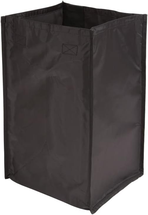 TAG Hardware Set of 2 Black Steel Hamper Replacement Handles with Non-Slip Rubber End Caps