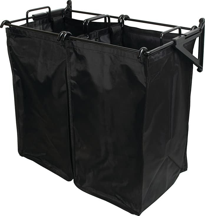 TAG Hardware Premium Tilt-Out Hamper with Removable Black Nylon Bag(s) – Space-Saving Laundry Storage