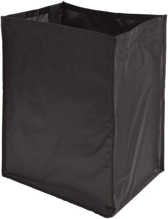 TAG Hardware Set of 2 Black Steel Hamper Replacement Handles with Non-Slip Rubber End Caps