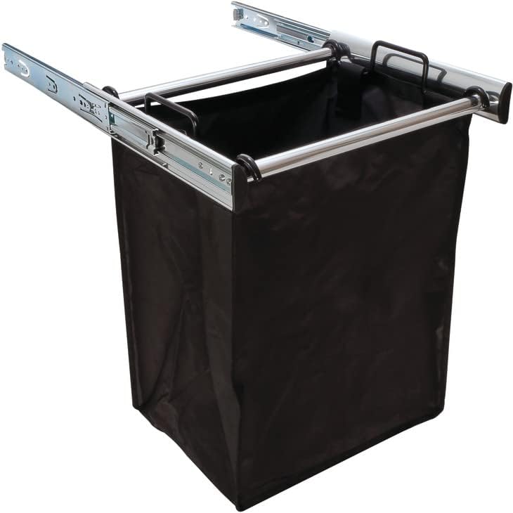 TAG Hardware Premium Full Extension Pullout Laundry Hamper with Removable Bag(s) and Handles
