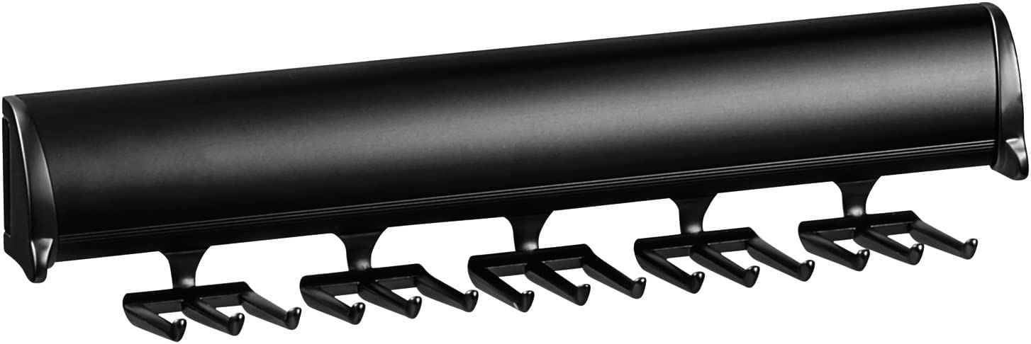 TAG Hardware Designer 15-Hook Tie Rack Closet Organizer with 11.75 Inch Extension