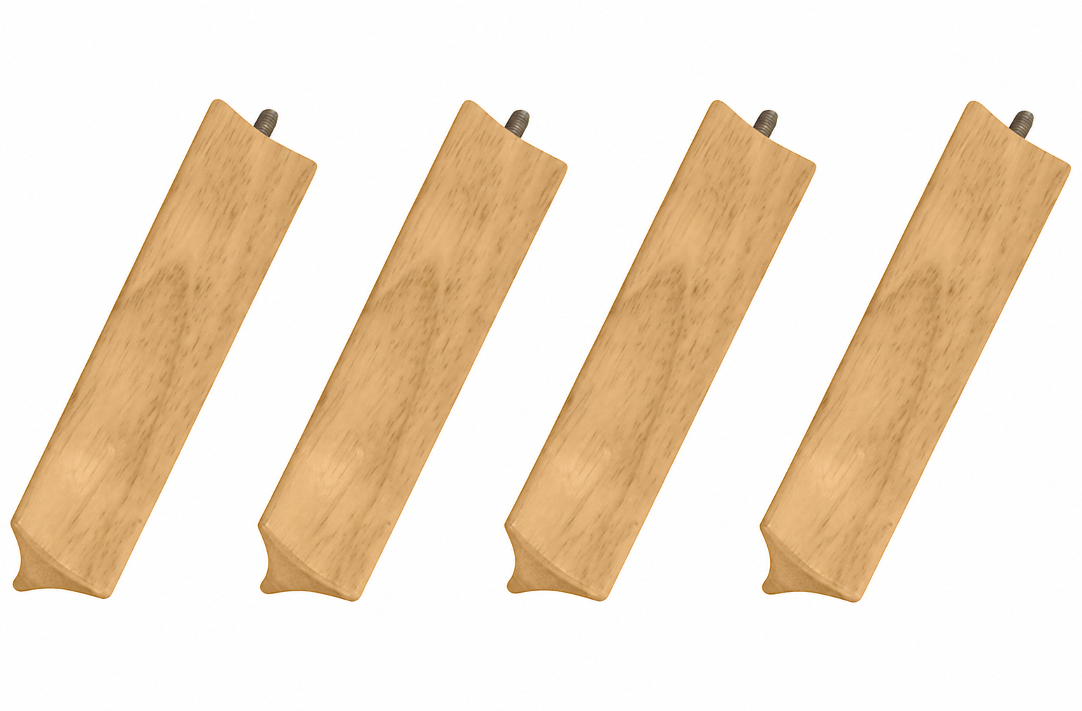 Set of 4 Hafele Triangular Wooden 6.28" High Pegs for Elemental Wood Peg Board