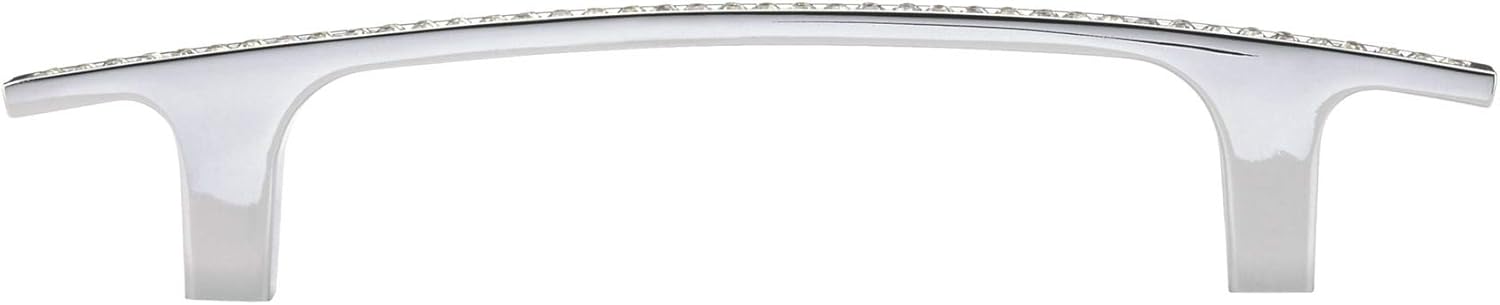 Richelieu Hardware Vence Collection Modern Metal and Crystal Modern Cabinet and Drawer Pull Handle for Kitchen, Bathroom, and Furniture