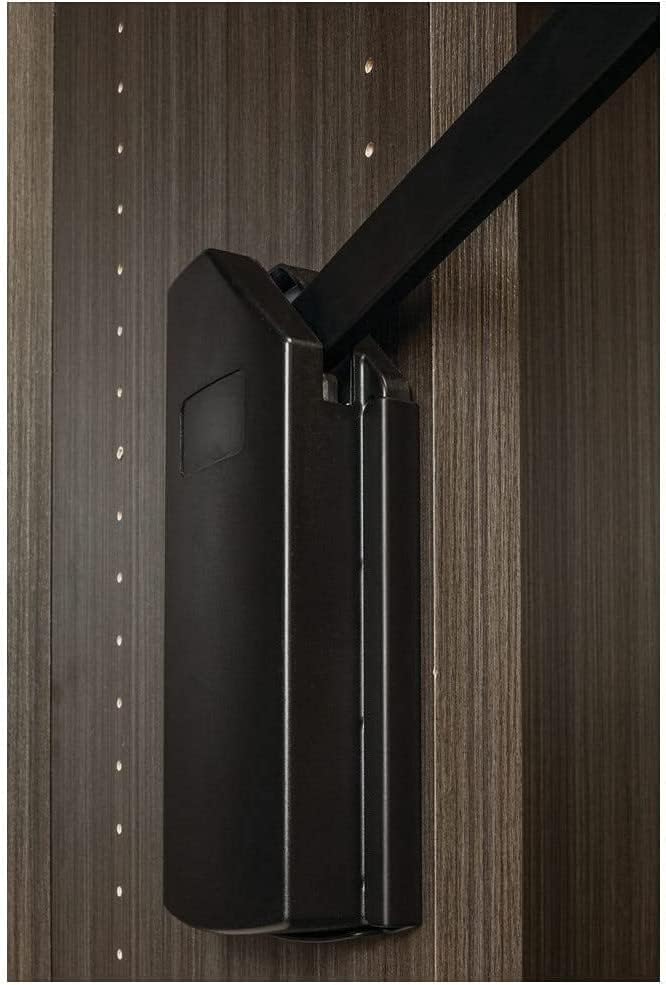 Hardware Resources 45 LB Weight Capacity Soft-Close Heavy-Duty Steel Closet Side-Mounted Wardrobe Lift with Adjustable Width