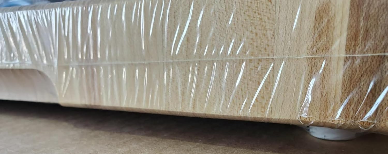 Richelieu Butcher Block Extra Large 19.62" x 15.75" x 1.5" Canadian Maple End Grain Board for Cooked meats