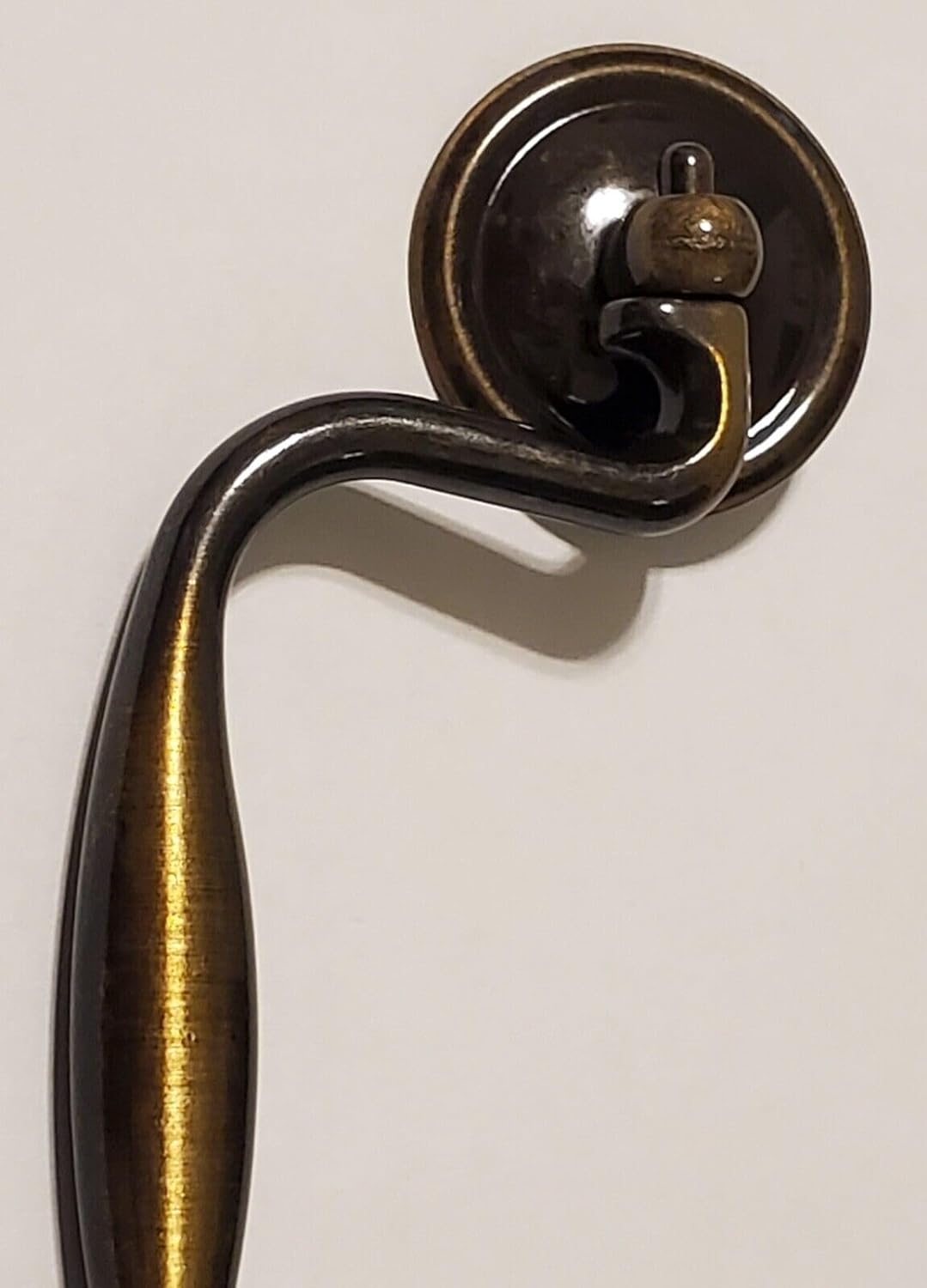 4" Center-to-Center Classic Drop Knocker Bail Cabinet Handle Drawer Pull Antique English