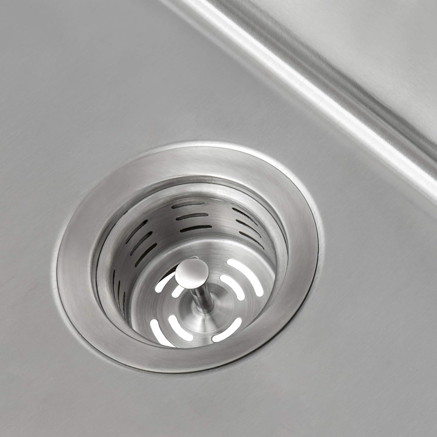 Ruvati Extended Garbage Disposal Flange with Deep Basket Strainer for Kitchen Sinks – Stainless Steel – RVA1049ST
