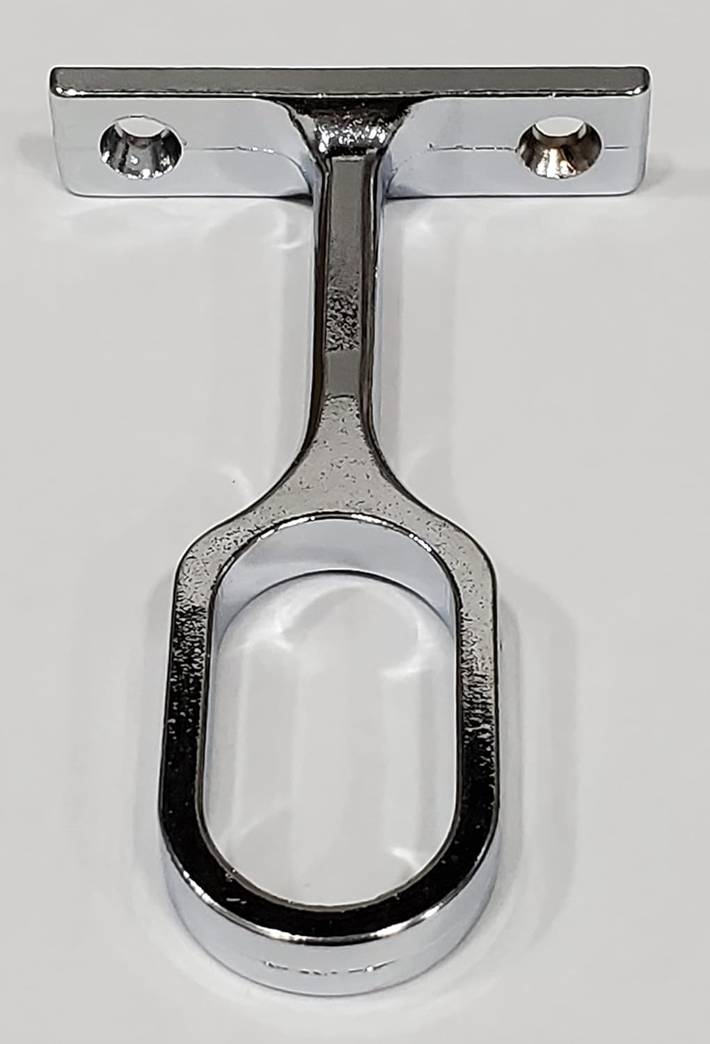 Welded Steel Polished Chrome Oval Wardrobe Tube with Two End Caps – Durable Closet Rod for Clothes Hanging