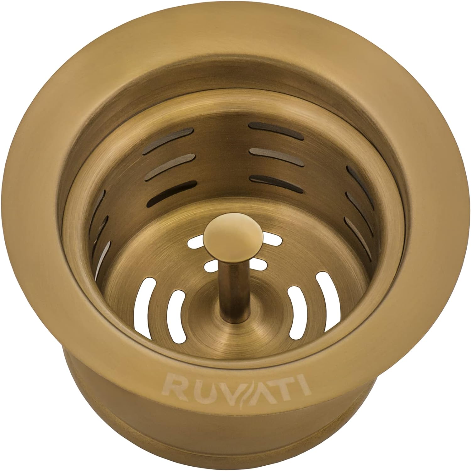 Ruvati Extended Garbage Disposal Flange with Deep Basket Strainer for Kitchen Sinks – Stainless Steel – RVA1049ST