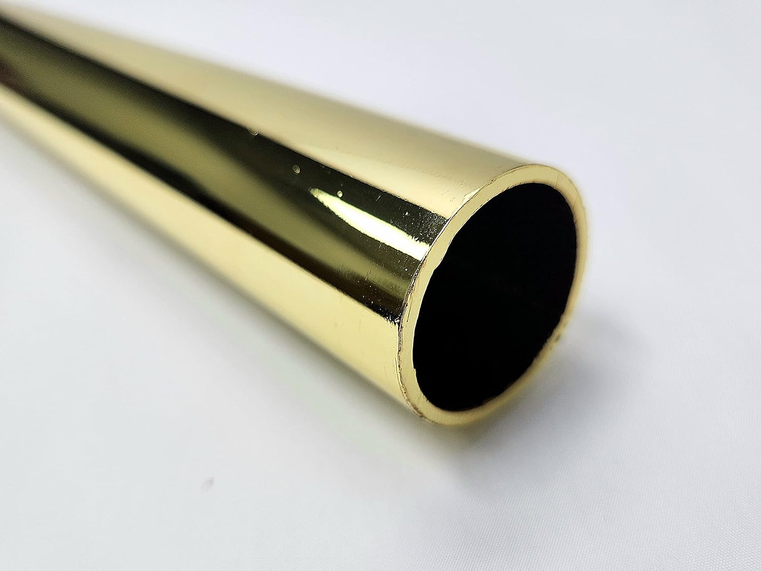 6 Feet Long (72 Inch Long) Premium Heavy-Duty 1-5/16 Inches Round Wardrobe Rod Kit - Polished Brass