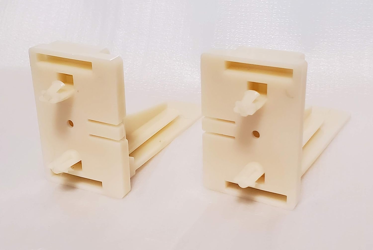 1 Pair Rear Track Sockets Mounting Back Brackets for Drawer Slides