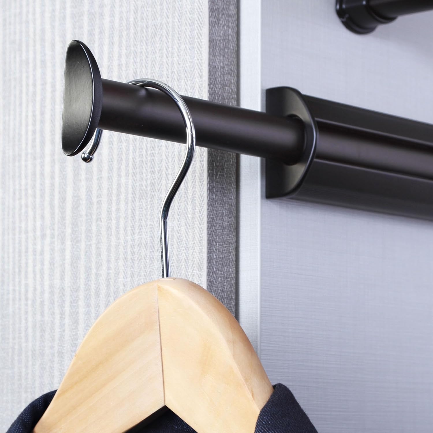 TAG Hardware Premium 11.75" Long Pullout Closet Valet Rod with 7.56" Extension