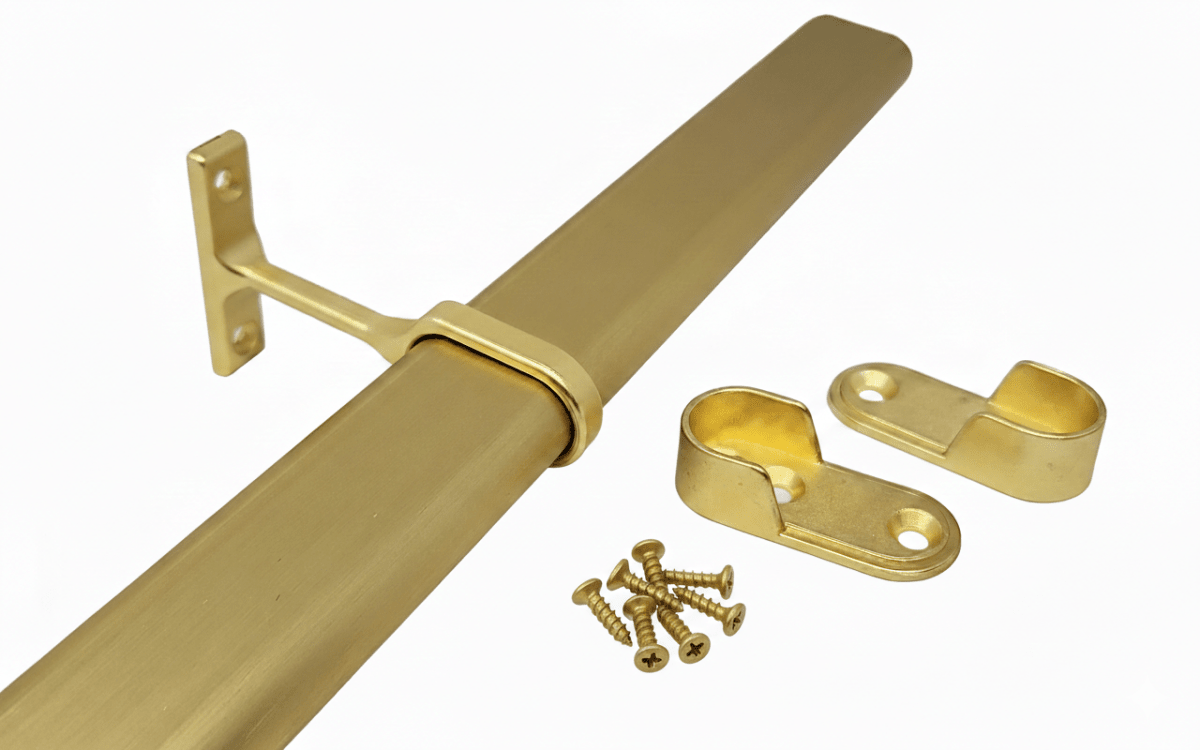 8 Ft (96 Inch) or 92" Oval Aluminum or Steel Closet Rod 16-Gauge Heavy-Duty Wardrobe Tube - KI Home