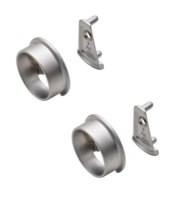 TAG Hardware ELITE Pole Patented Round End Caps for 1-5/16" Closet Rods – Premium Finishes