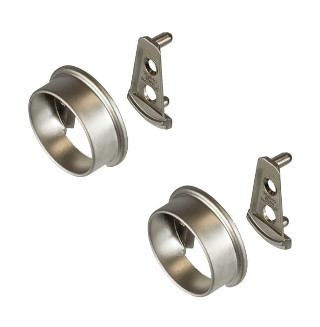 TAG Hardware ELITE Pole Patented Round End Caps for 1-5/16" Closet Rods – Premium Finishes