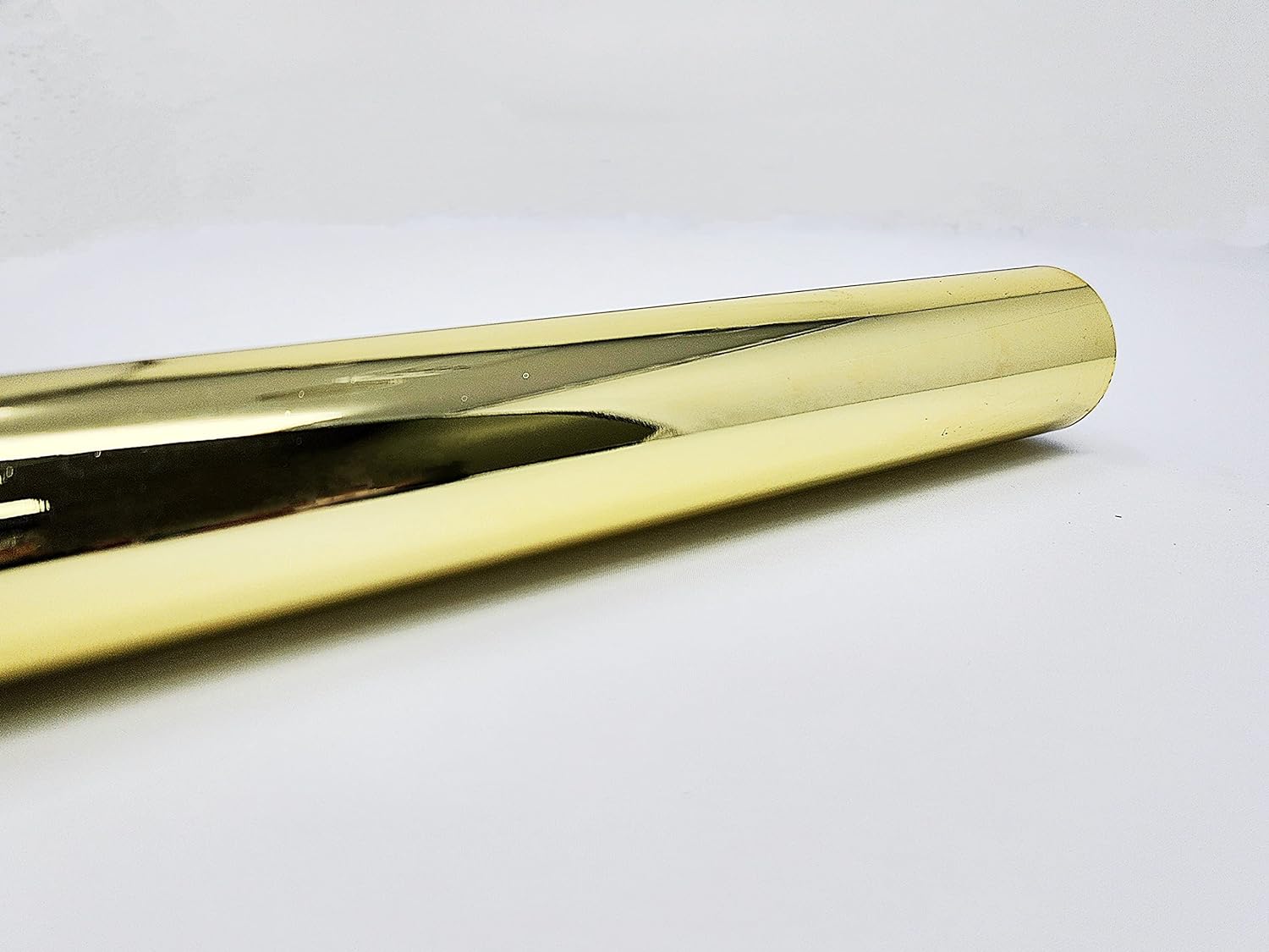 6 Feet Long (72 Inch Long) Premium Heavy-Duty 1-5/16 Inches Round Wardrobe Rod Kit - Polished Brass