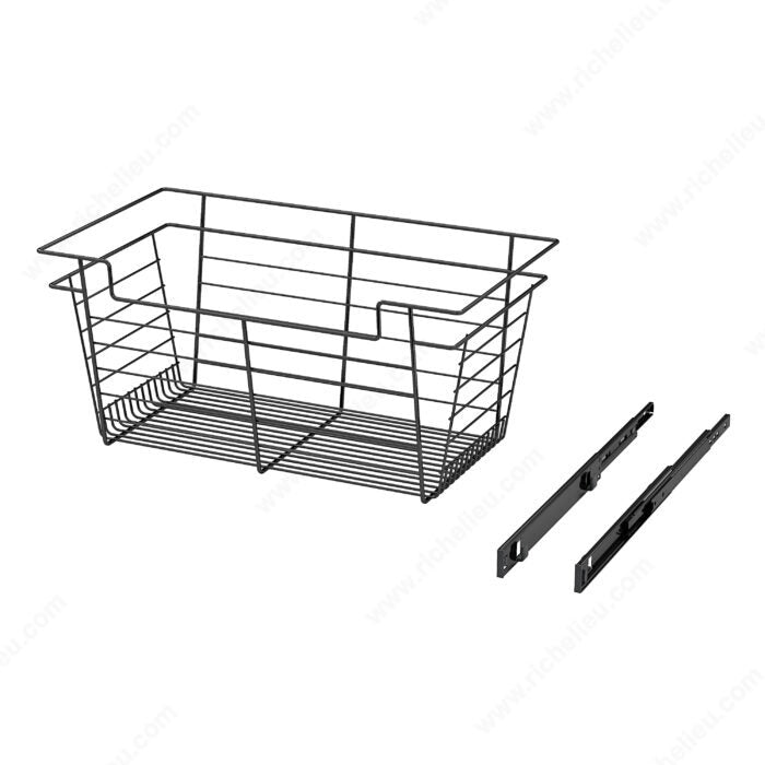 Richelieu Designer Closet Laundry Full Extension Pull-Out Steel Wire Basket