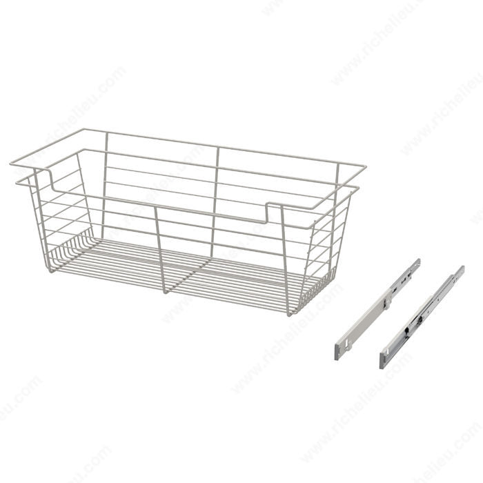 Richelieu Designer Closet Laundry Full Extension Pull-Out Steel Wire Basket