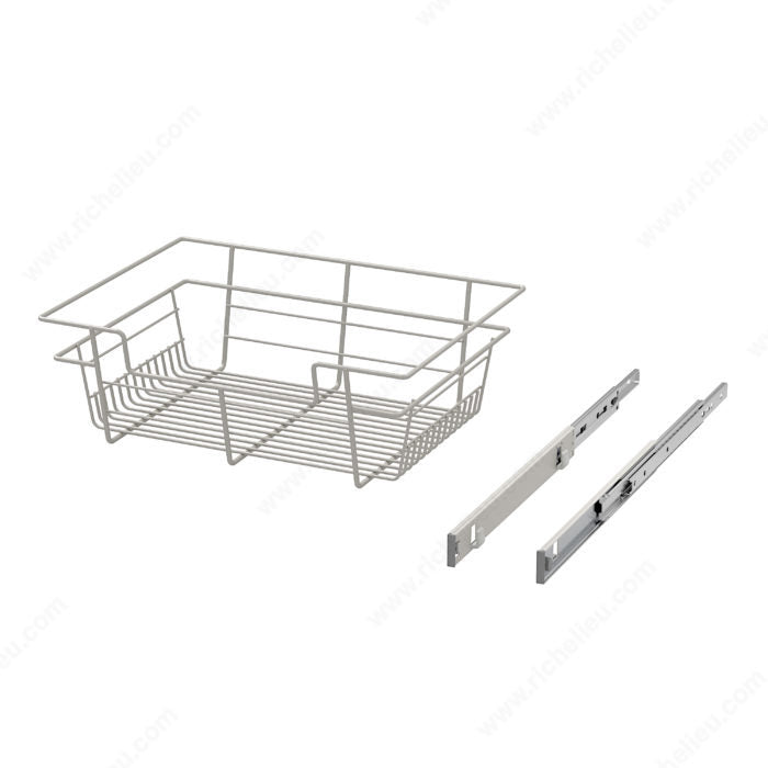 Richelieu Designer Closet Laundry Full Extension Pull-Out Steel Wire Basket
