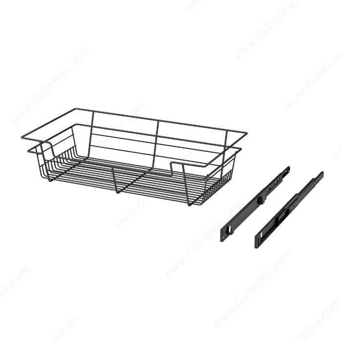 Richelieu Designer Closet Laundry Full Extension Pull-Out Steel Wire Basket