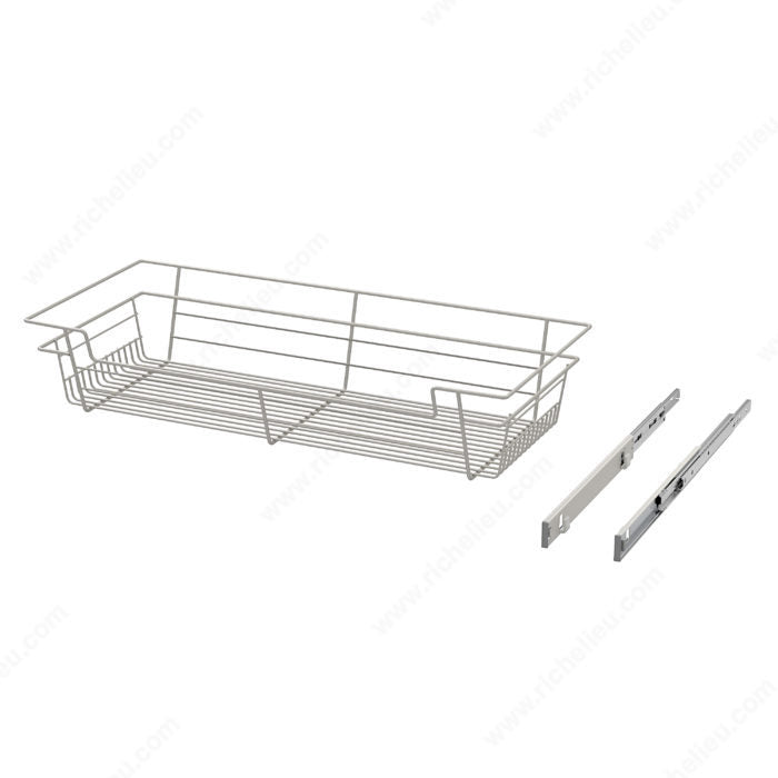 Richelieu Designer Closet Laundry Full Extension Pull-Out Steel Wire Basket